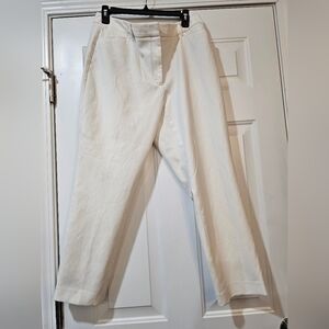 White House Black Market The Slim white trousers size 14